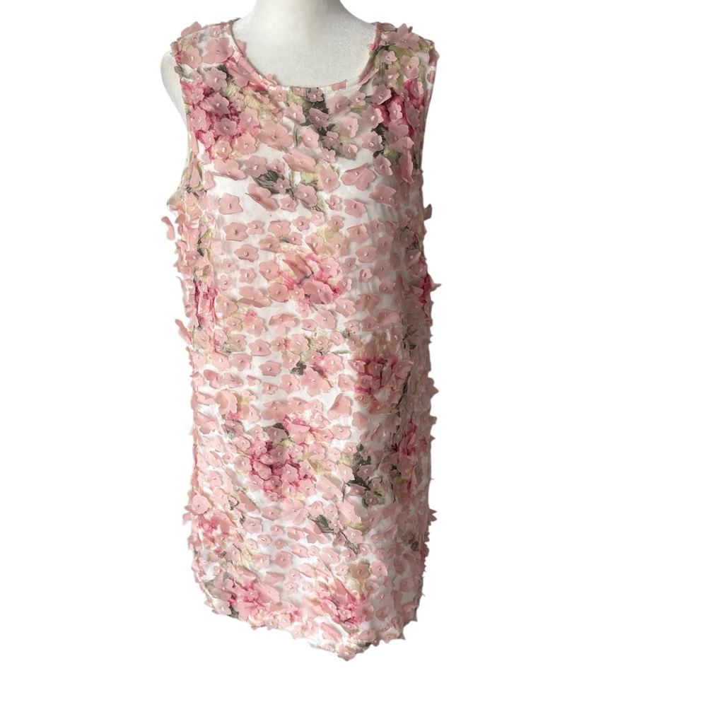 Karl Lagerfeld Pink Floral Mini Dress